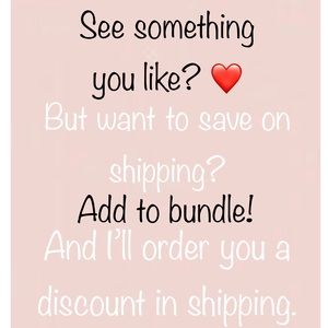 Do you like? ❤️ I offer discount shipping!